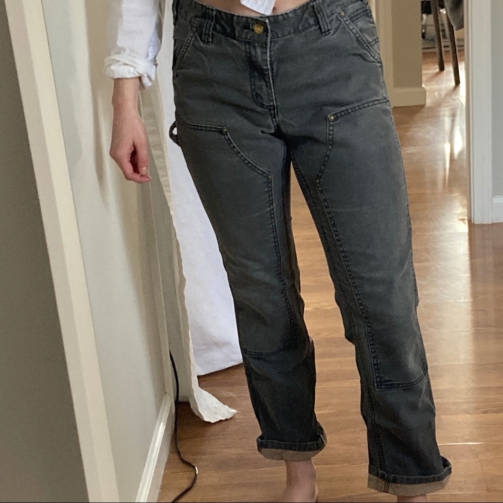 Grey/green Carhartt Carpenter Pants